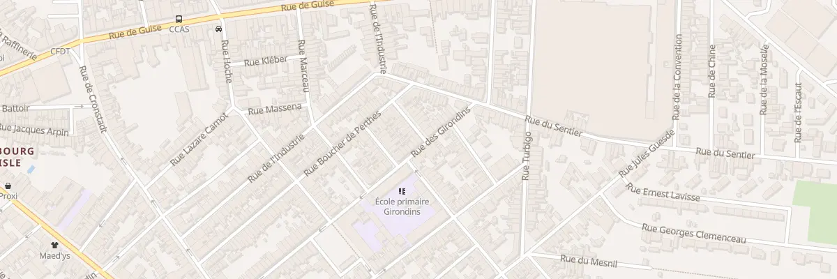 Plan du 71 Rue des Girondins à Saint-Quentin