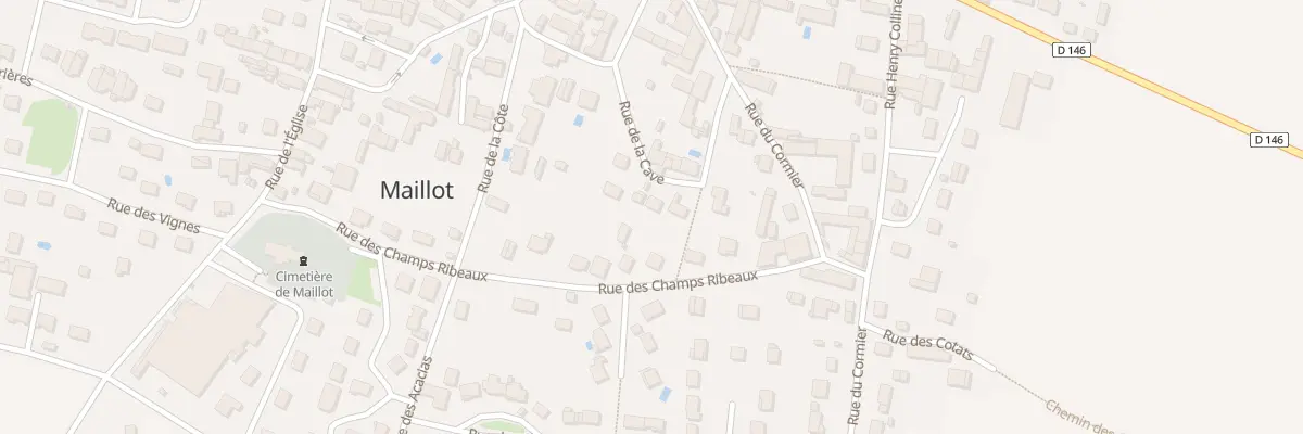 Plan du 3 Rue de la Cave à Maillot