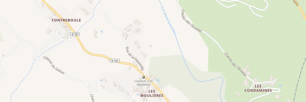 Plan du 5240F Rue de la Passerelle à Lauroux