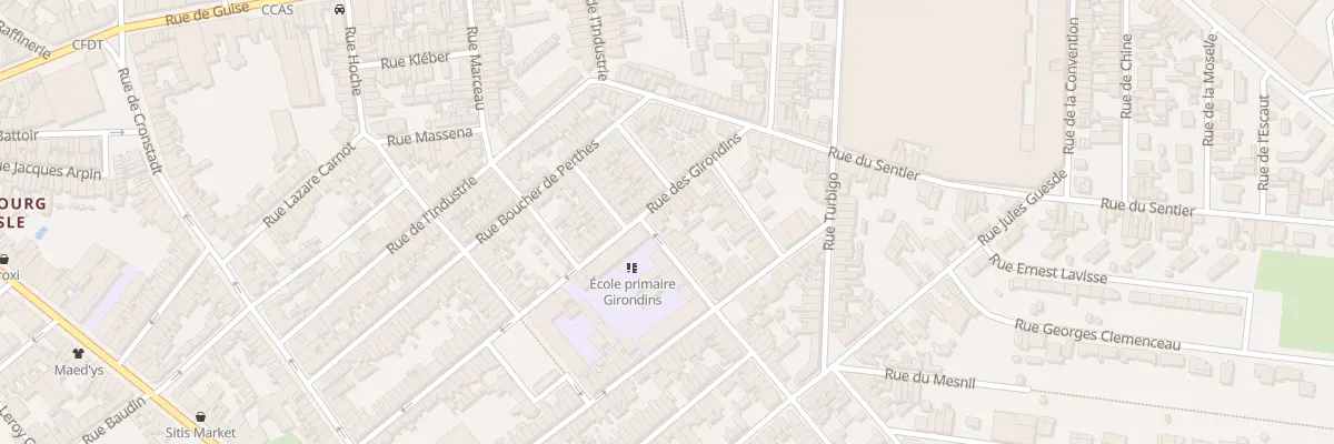 Plan du 42B Rue des Girondins à Saint-Quentin