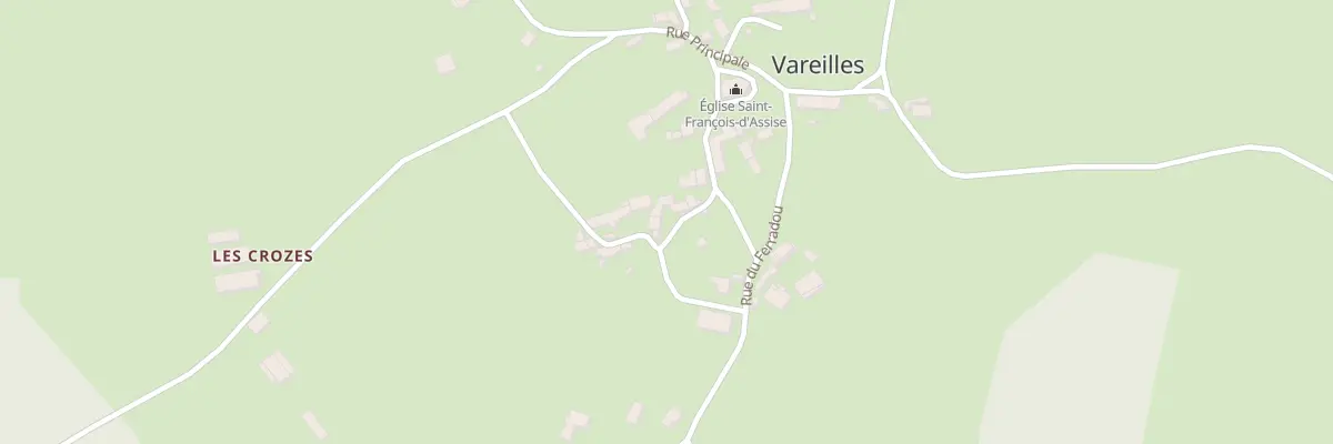 Plan du 5077 Vareilles à Saint-Pierre-le-Vieux