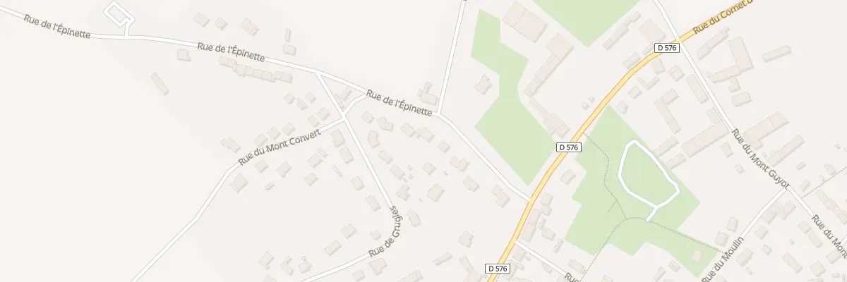 Plan du 133 Rue de l’Epinette à Urvillers