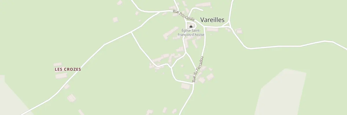 Plan du 5067 Vareilles à Saint-Pierre-le-Vieux