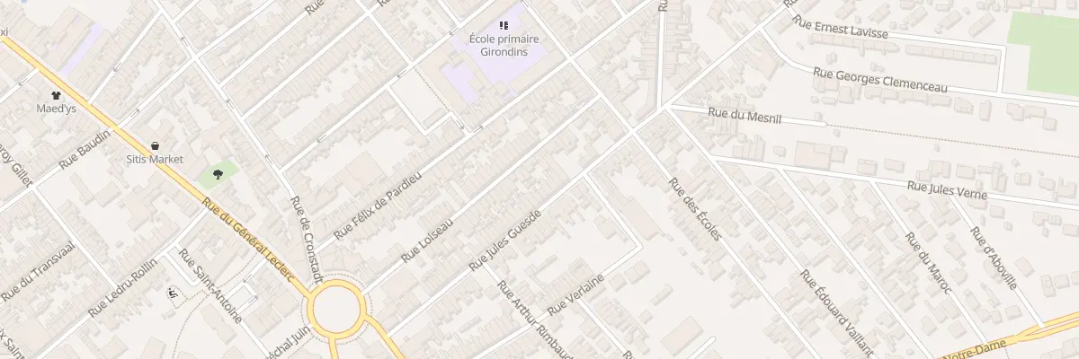 Plan du 67 Rue Jules Guesde à Saint-Quentin
