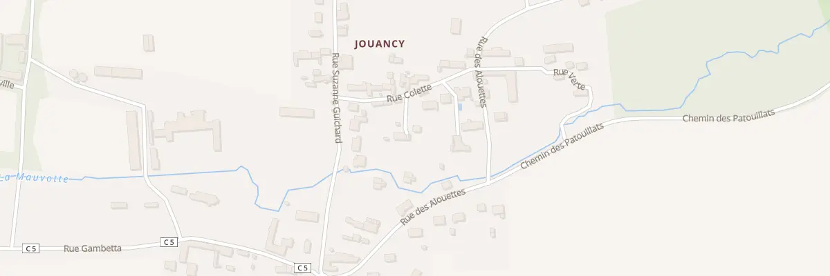 Plan du 8 Rue Colette à Soucy