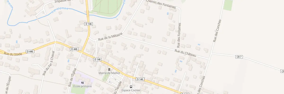 Plan du 10 Rue du Château à Maillot