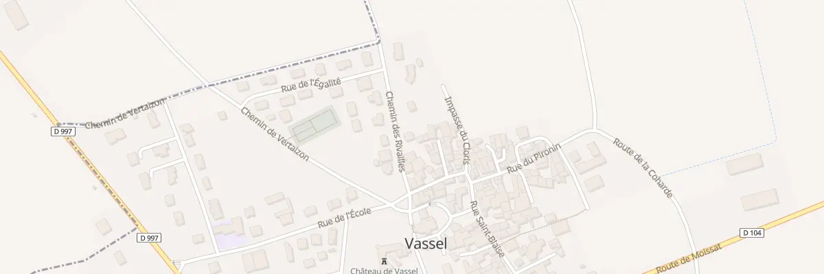 Plan du 10 Chem des Rivailles à Vassel