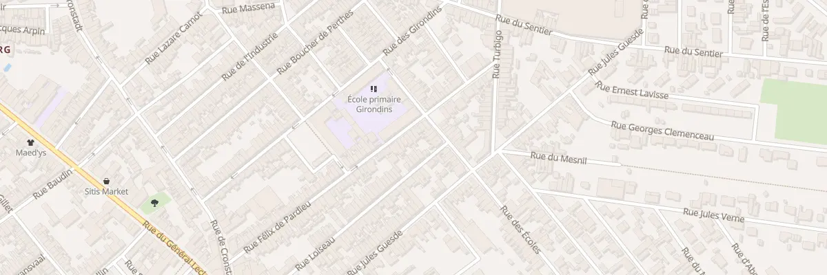 Plan du 88 Rue Félix de Pardieu à Saint-Quentin