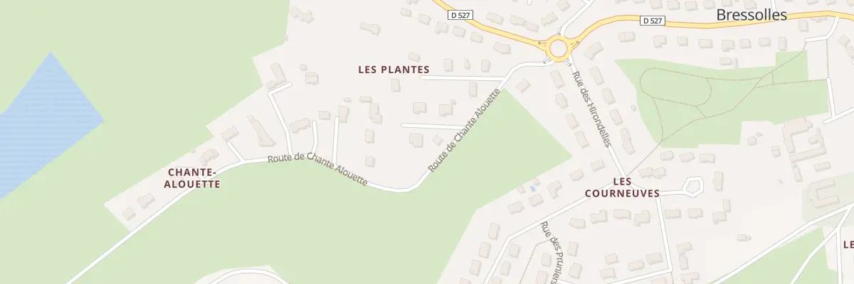 Plan du 18 Rte de Chante Alouette à Bressolles