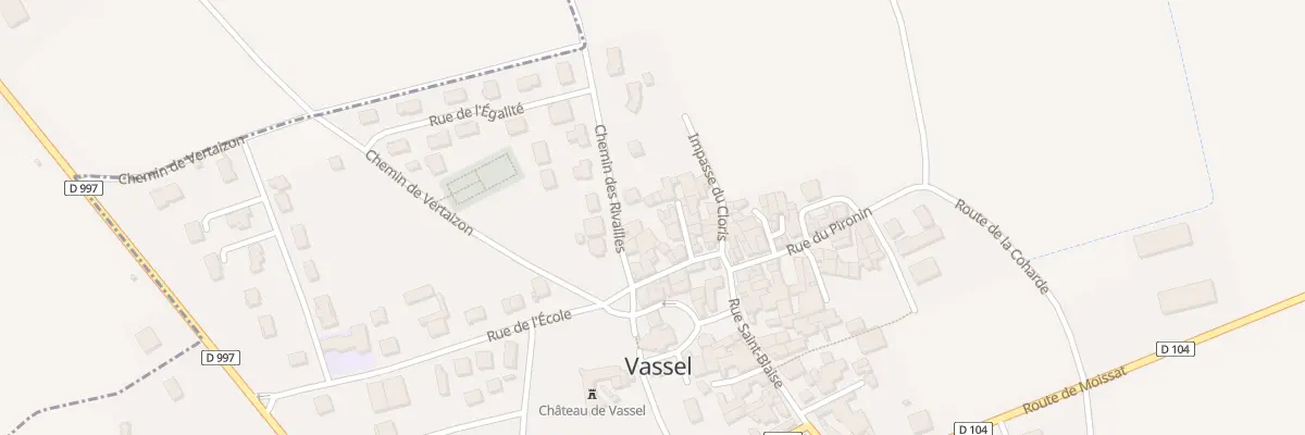 Plan du 7 Imp des Roses à Vassel