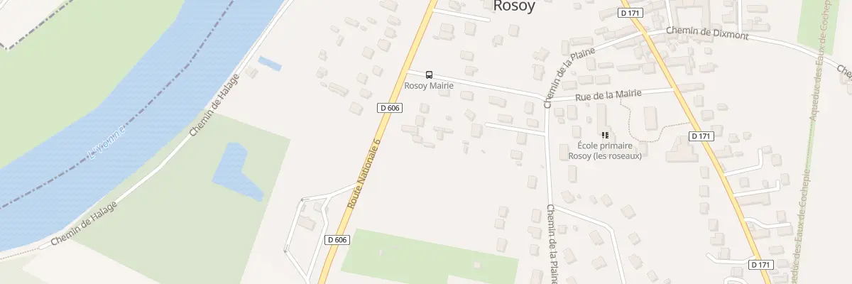 Plan du 8 Rte Nationale 6 Rosoy à Rosoy