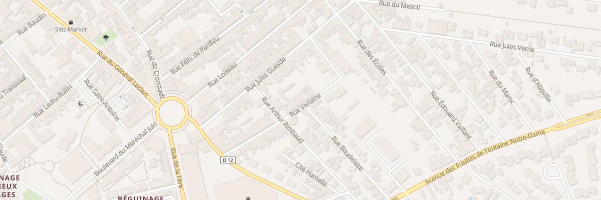 Plan du 45 Rue Verlaine à Saint-Quentin