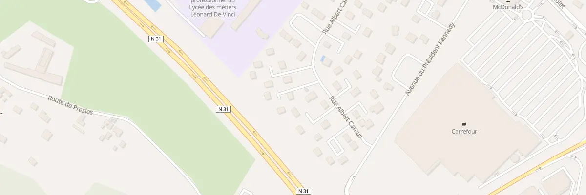 Plan du 23 Rue Albert Camus à Soissons