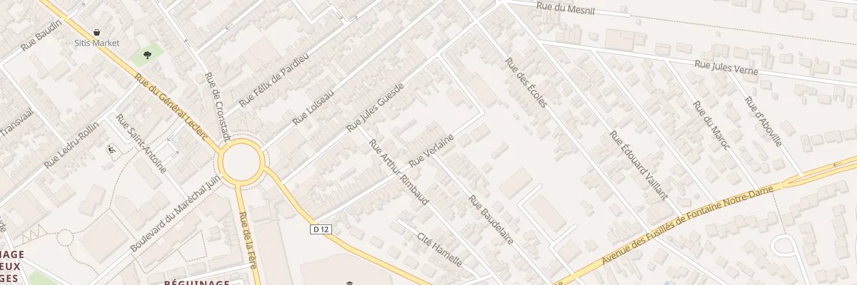 Plan du 47 Rue Verlaine à Saint-Quentin