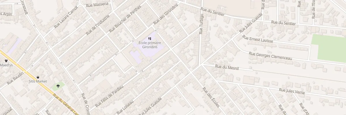 Plan du 2 Rue des Ecoles à Saint-Quentin