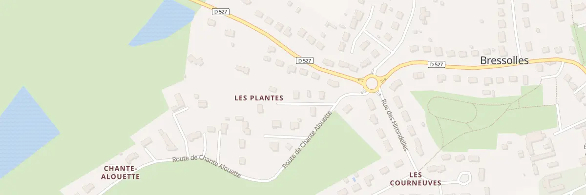 Plan du 4 Rte de Chante Alouette à Bressolles
