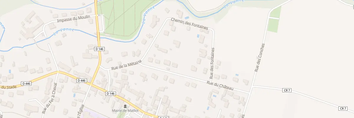 Plan du 7 Rue du Château à Maillot