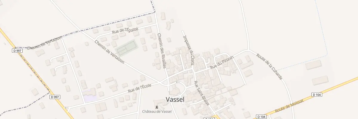 Plan du 5 Imp des Roses à Vassel