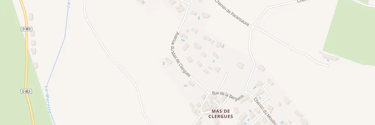 Plan du 13 Av du Mas de Clergues à Octon