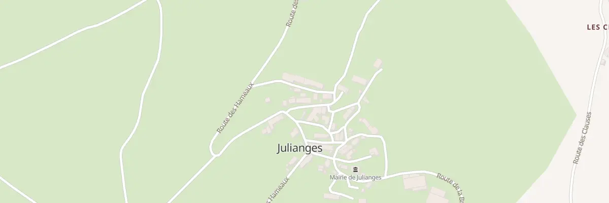 Plan du 25 Rue du Métier à Ferrer à Julianges