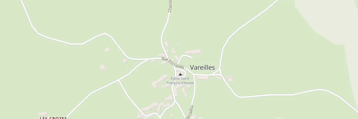 Plan du 5061 Vareilles à Saint-Pierre-le-Vieux