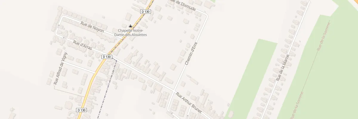 Plan du 1B Che d’Erre à Escaudain