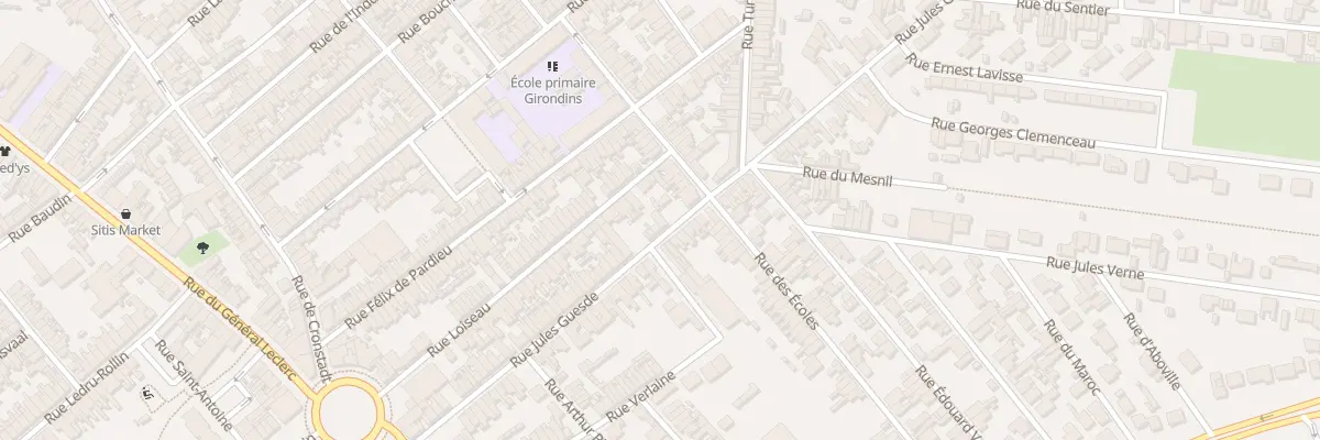 Plan du 83 Rue Jules Guesde à Saint-Quentin