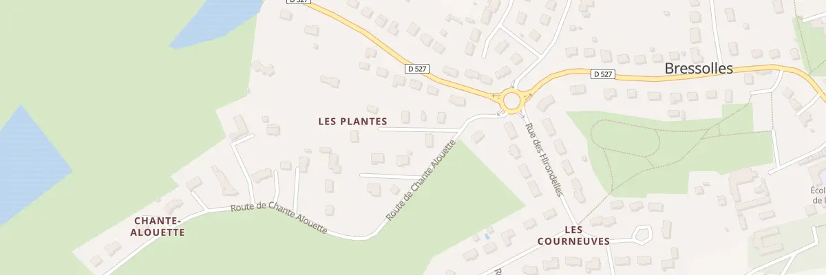 Plan du 8 Rte de Chante Alouette à Bressolles