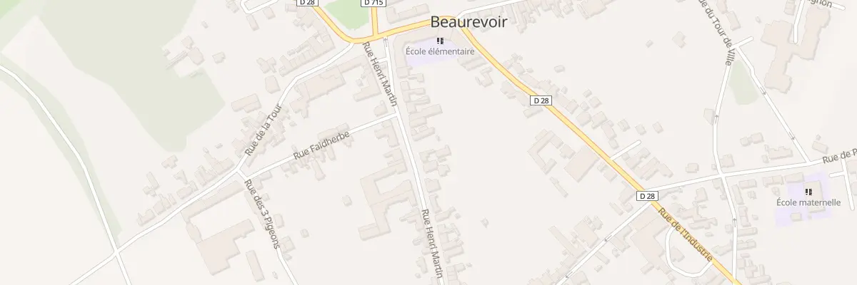 Plan du 13 Rue Henri Martin à Beaurevoir