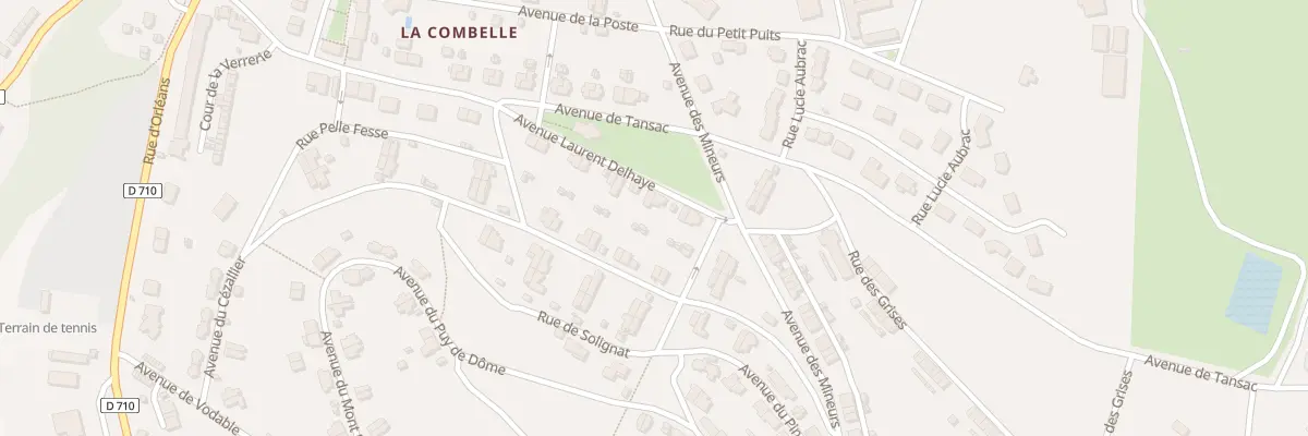 Plan du 34 Av Laurent Delhaye (Combelle) à Auzat-la-Combelle