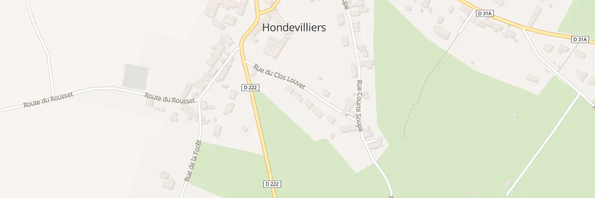 Plan du 12 Rue du Clos Louvet à Hondevilliers