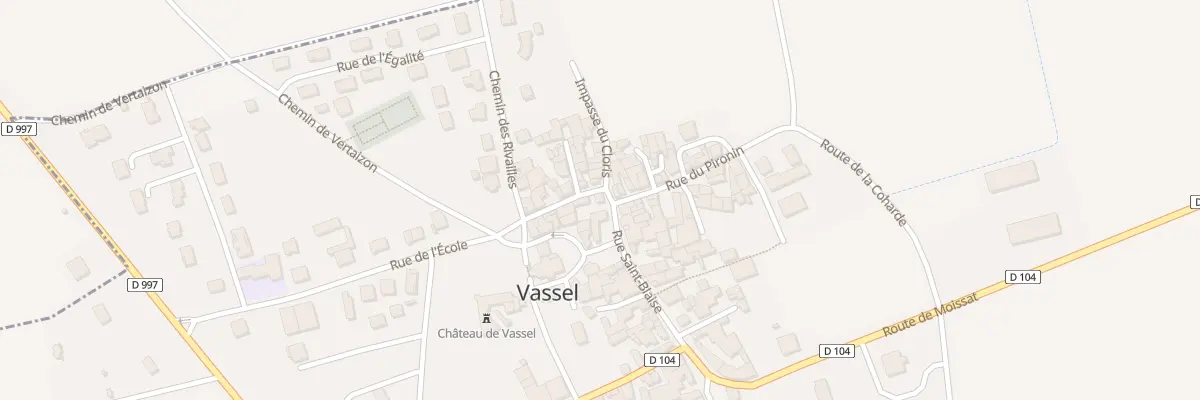 Plan du 2 Rue Saint Blaise à Vassel