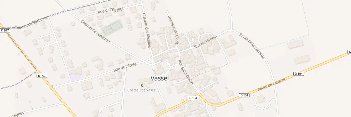 Plan du 2 Pl de la Mairie à Vassel