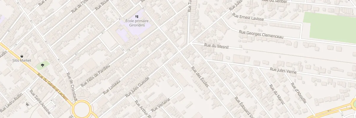 Plan du 74 Rue Jules Guesde à Saint-Quentin