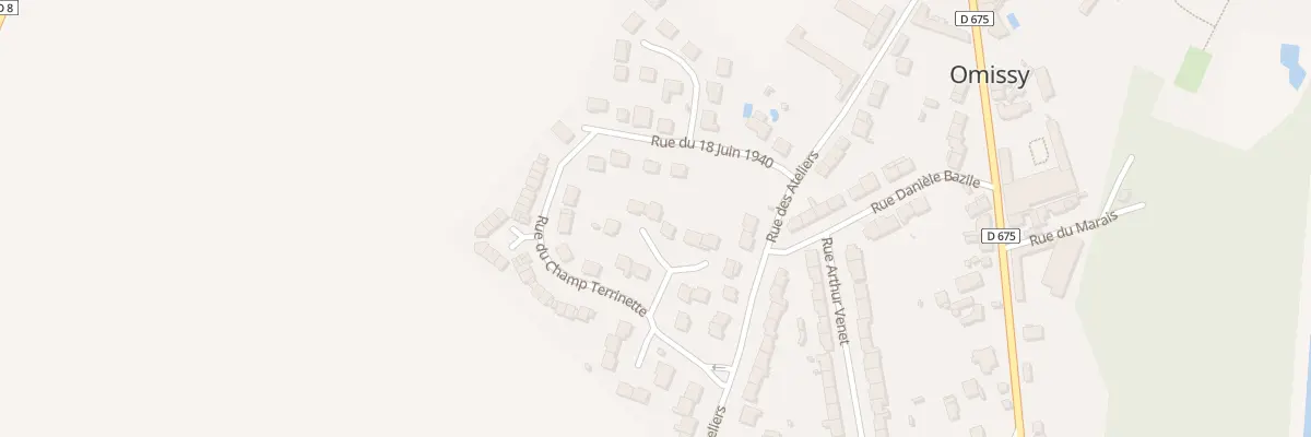 Plan du 14 Sq Sévigné à Omissy