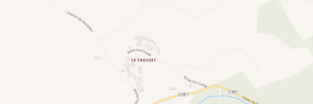 Plan du 5162 Village du Crouzet à Rimeize
