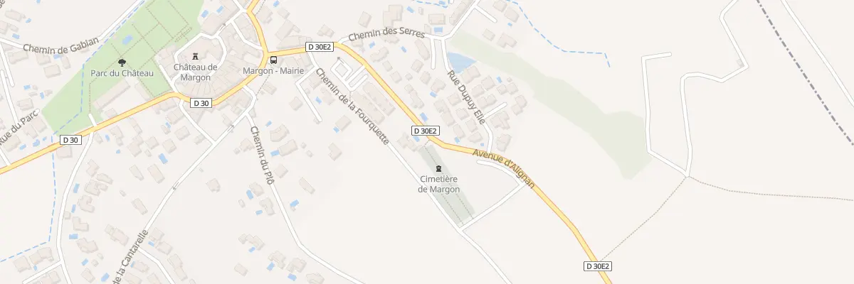 Plan du 23 Av d’Alignan à Margon