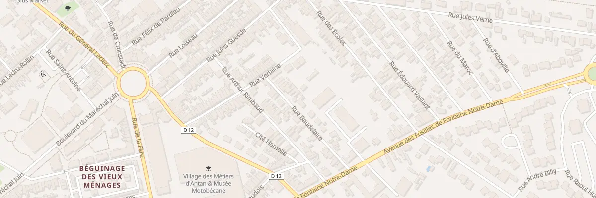 Plan du 15 Rue Baudelaire à Saint-Quentin