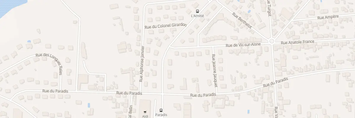 Plan du 23 Rue de Vic sur Aisne à Soissons