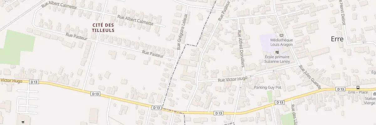 Plan du 33 Rue Louis Pasteur à Erre