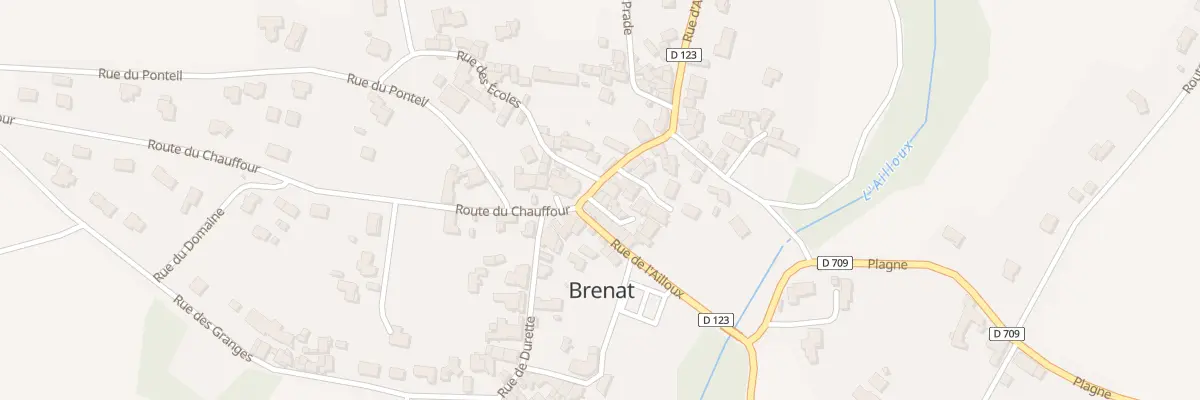 Plan du 2 Rue d’Aulhat à Brenat