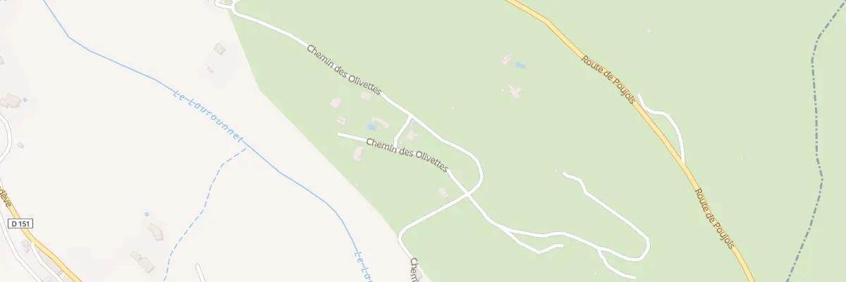 Plan du 5369F Che des Olivettes à Lauroux