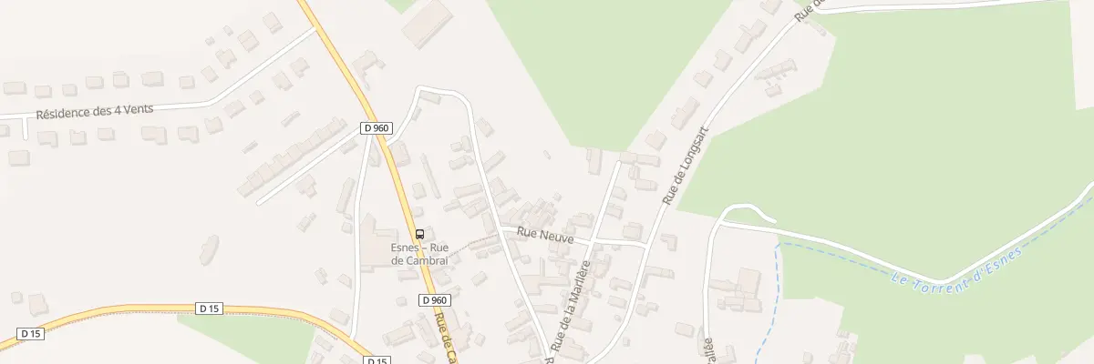 Plan du 8 Rue Neuve à Esnes