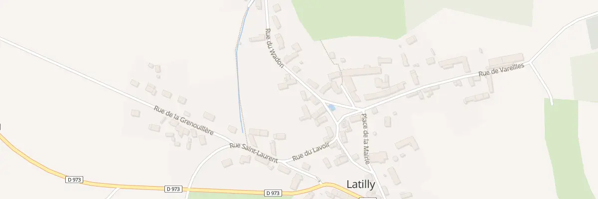 Plan du 2 Rue du Wadon à Latilly