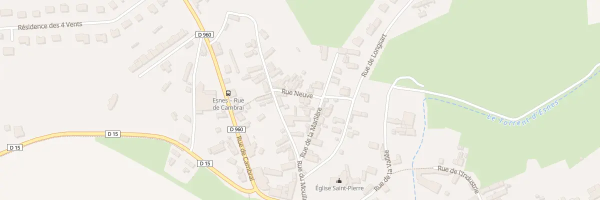 Plan du 3 Rue Neuve à Esnes