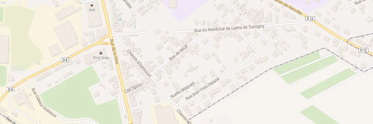 Plan du 14 Rue de Reuil à Saint-Quentin