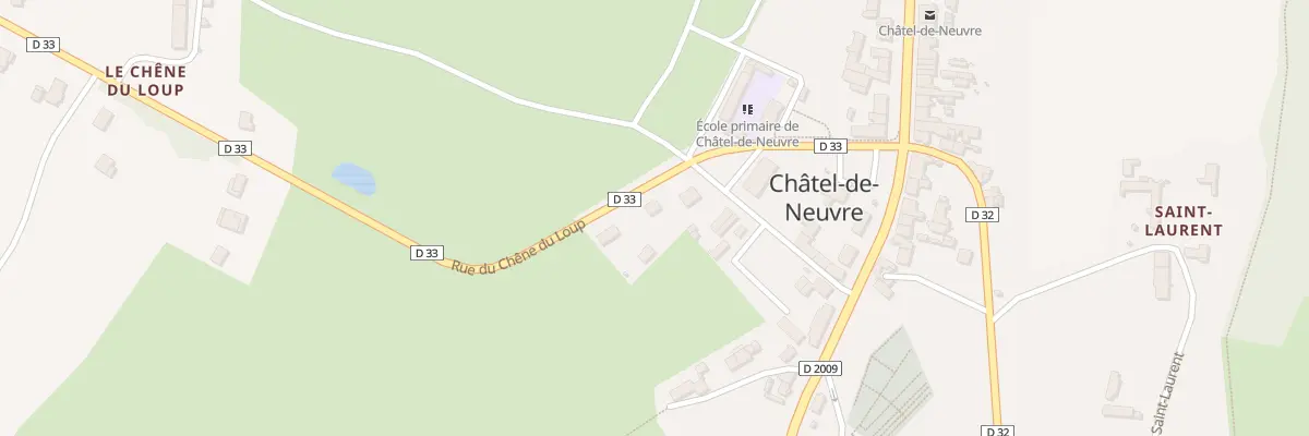 Plan du 3 Rue du Chêne du Loup à Châtel-de-Neuvre