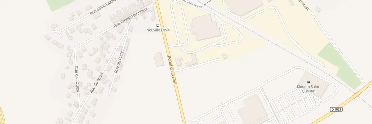 Plan du 101 Rue de la Fere à Neuville-Saint-Amand