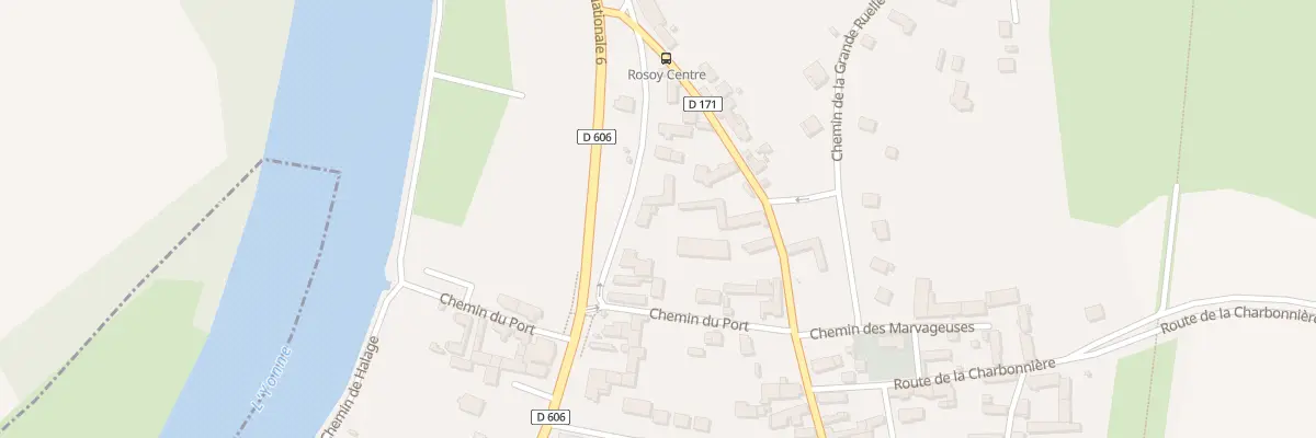 Plan du 40 Rte Nationale 6 Rosoy à Rosoy