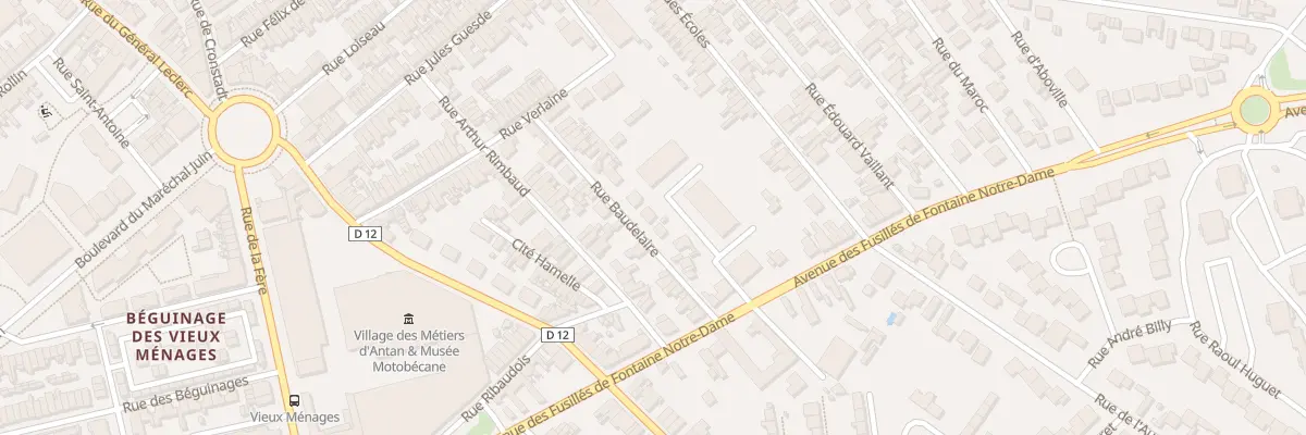 Plan du 23 Rue Baudelaire à Saint-Quentin